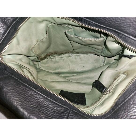 Coach Brooke Bag Purse Satchel Black Pebbled Leather Silver Chain F17165 *Read - Picture 10 of 14